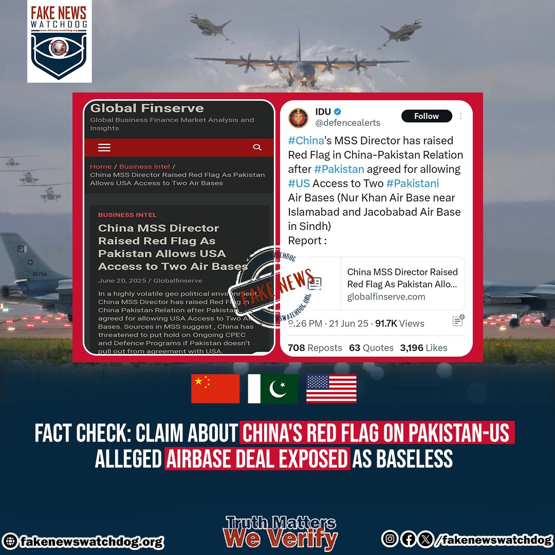 You are currently viewing China’s Red Flag on Pakistan-US Alleged Airbase Deal Exposed