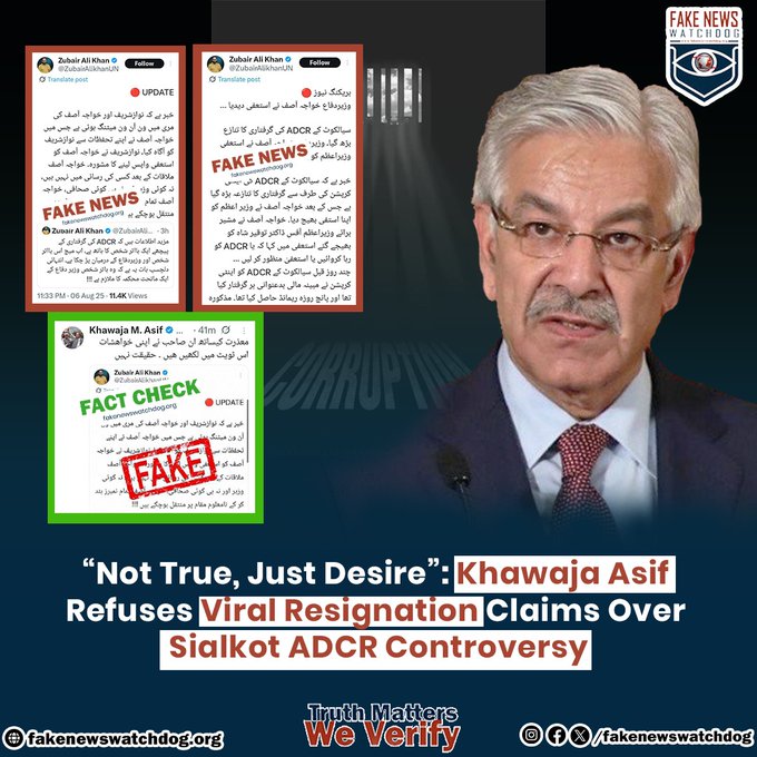 You are currently viewing Khawaja Asif Refuses Viral Resignation Claims